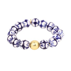 BuDhaGirl Porcelain Beaded Bracelet - Lotus