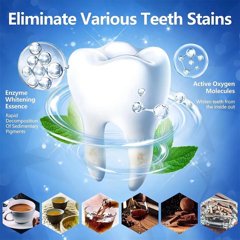 Tiras Blanqueadoras Dentales White Piezas Antideslizantes Higiene Bucal Dmtogeltd