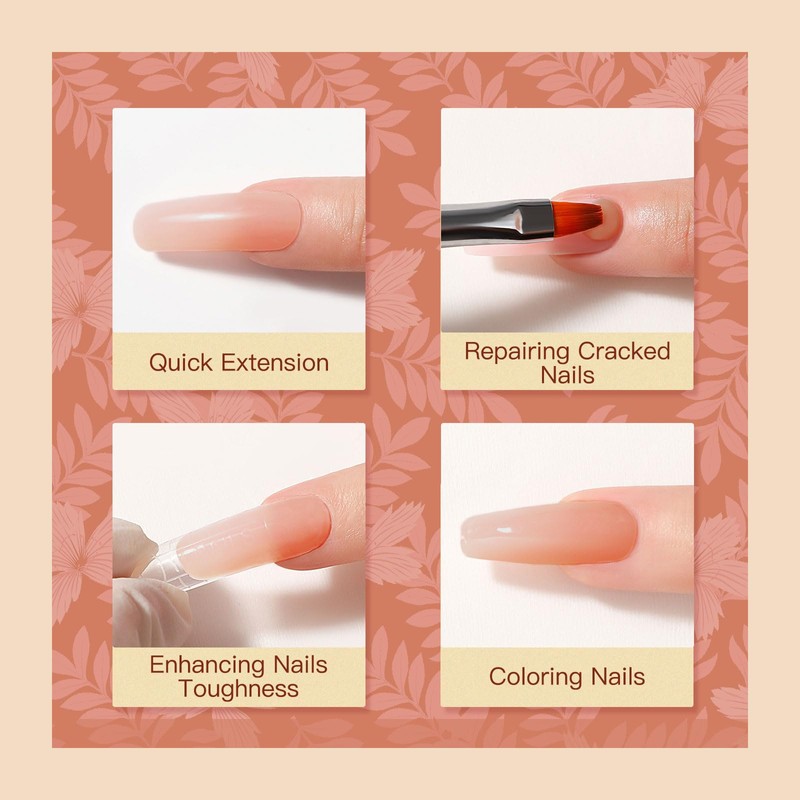 ROSALIND 60ml Poly Nail Extension Gel, Rouge Poly Gel Neutral