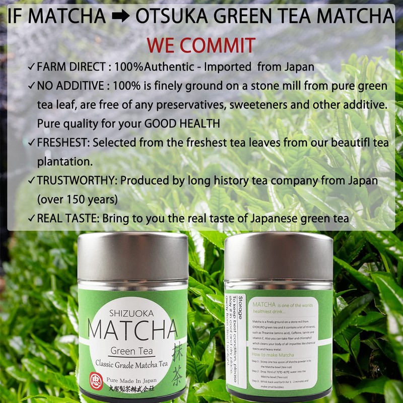 Otsuka Green Tea Co - Classic Japanese Gyokuro Matcha Powder