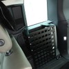 YIWANG Black Aluminum Alloy Car Trunk Storage Basket Organizer For