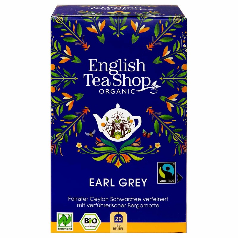 English Tea Shop Earl Grey Fairtrade & Organic 20 Sachet