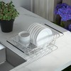 JINGWAYS Stainless Steel Dish Rack,Expandable Deep & Large Dish Drying