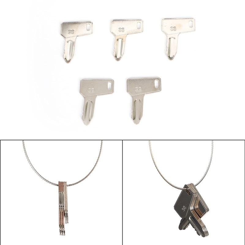 Artudatech 5pcs Heavy Equipment Key Set Ignition for Construction Vehicles