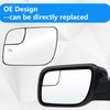 Leolarmen Driver Side Mirror Glass Compatible with 2011-2019 Ford Explorer