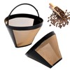 Zsanhua 2PCS Coffee Filter, Universal Permanent Coffee Filter Stainless Steel