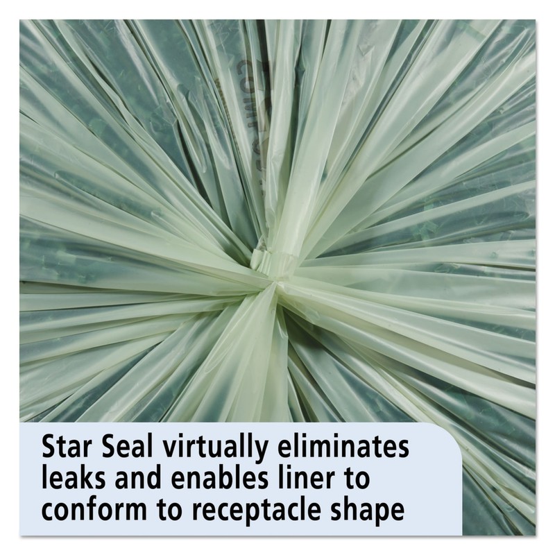 EcoSafe-6400 Compostable Compost Bags, .85mil, 33 x 48, Green, 50/Box