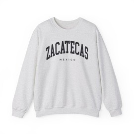 CUSTOMI Zacatecas Mexico Adult Unisex Crewneck Sweatshirt, Ash, L