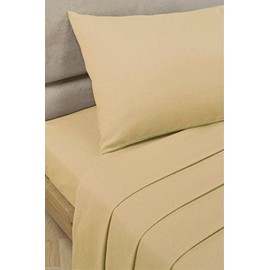 NIYS Luxury Bedding 100% Egyptian Cotton Pillowcase pair House Wife Pillowcase pair 2 pack (Beige, Pillowcase Pair)