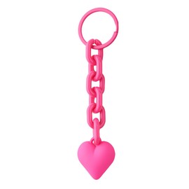 Heart Accessories for Car Keys Purse Charms for Handbag Tote Bag Hot Pink Heart Keychains for Women Girls Y2k Keychain for Car Key Chain Accessories for Women Girls Punk Bag Charms for Backpack Wallet