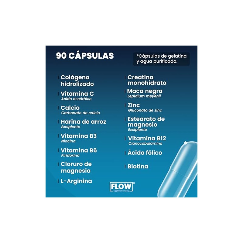Vitaminas para Hombre - 90 Cápsulas de 500 mg -