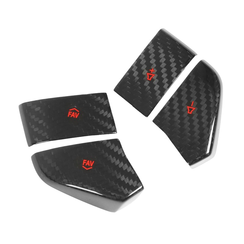 Steering Wheel Switch Button Trim Carbon Fiber Replacement for Corvette