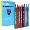 GAINWELL Metallic Wine Glass Markers 8Pcs, Non-Toxic, Food-Safe, Dishwasher-Safe, Wine