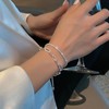 Silver Layered Paperclip Bracelets for Women Paper Clip Bracelet Silver