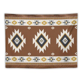 Houselerax Aztec Tapestry, Southwestern Native Tribal American Ethnic Pattern Western Boho Geometric Tapestry Wall Art Decor for Bedroom Living Room,40"x30"