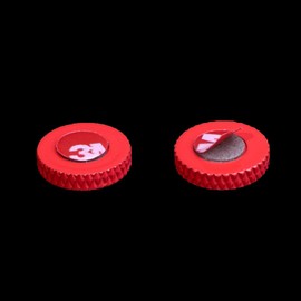 VKO Camera Soft Release Shutter Button Cap Compatible with Fuji GFX 50S 50R X-H1 X-T1 X-T200 X-T100 XF10 X-A7 X-A5 X-A20 X70 Flat Surface Shutter Button Cameras Red(2 Pack)