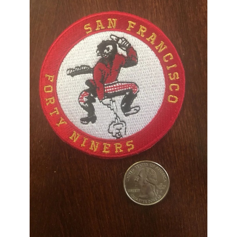 SF San Francisco 49ers Vintage Rare Embroidered Iron On Patch