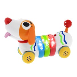 Chicco DogReMi Funkgesteuerter Hund, Interaktives Bellendes und Laufendes Spielzeug mit Lichtern und Geräuschen, 2-Wege-Fernbedienung, Interaktives Spielzeug für Kinder, 18 Monaten bis 4 Jahre