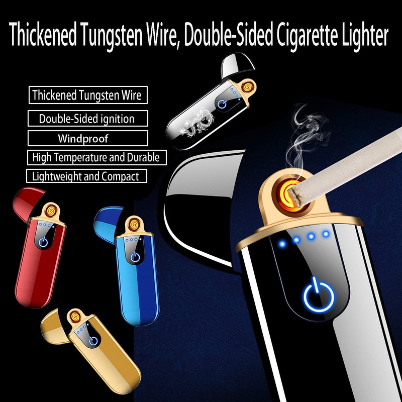 Electronic Lighter, Smart USB Rechargeable Lighter,Mini Electric Lighter Touch Ignition