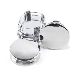 HowioZil 4Pcs 57.7mm(2.27in) Wheel Center Caps Wheel Rims Replacement 98727 6005879 6005879-00-A 6005879-04-A Chrome Hub Caps, Compatible with 2012-2020 Model S/X/3 Rim Caps