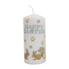 Alison Gardiner Beautiful Easter Bunnies and Chicks Candle Pillar Approx