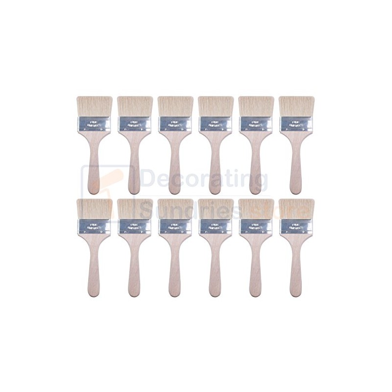 12 x Two Inch Paint Brushes 2" | 50mm Disposable