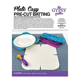 Checker Distributors Plate Cozy Pre Cut Batting 8ct Cotton
