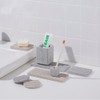 JAJU [JAJU] Diatomaceous Earth Square Multi-purpose Holder Gray