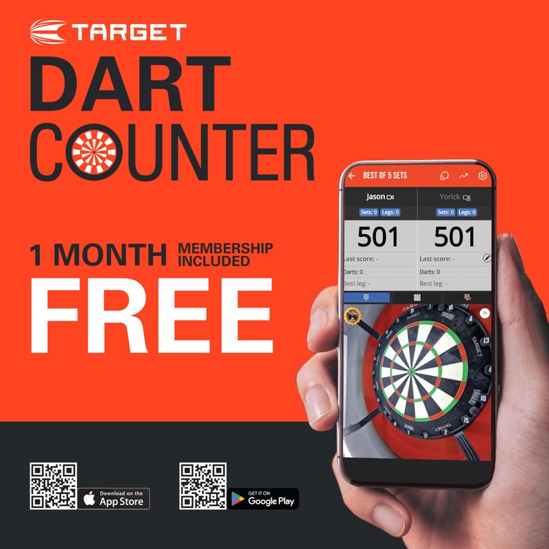 TARGET Darts Artemis 22G Tungsten Steel Tip Darts Set -