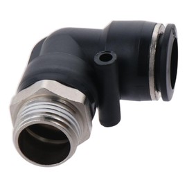 Male Elbow 16mm Tube OD Push Fit Lock Fitting Pneumatic Air Tube Fitting Elbow Air Fitting Using to Connect with Polyethylene,Nylon and PU Tubing