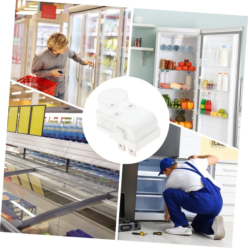 TEHAUX Refrigerator Compressor Starter Relay Mini Fridge Overload Protector Easy