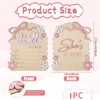 Baby Announcement Sign, Wooden Hello World Newborn Welcome Sign
