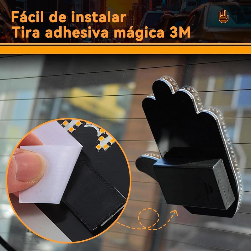 KIONTS Luz De Gesto para Coche, LED Luces de Gesto