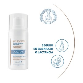 DUCRAY Melascreen Contorno de Ojos Antimanchas, Ilumina y corrige ojeras, manchas y arrugas, 15ml