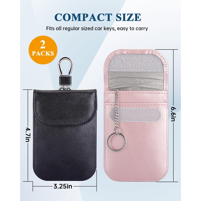 Teskyer Radio Wave Blocking Pouch, Relay Attack, Smart Key Case,