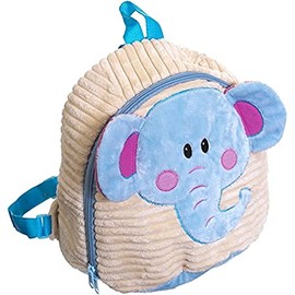 Bieco 4001434 Elephant Children's Soft Backpack, 33 cm, 18 Liters,Multicolour