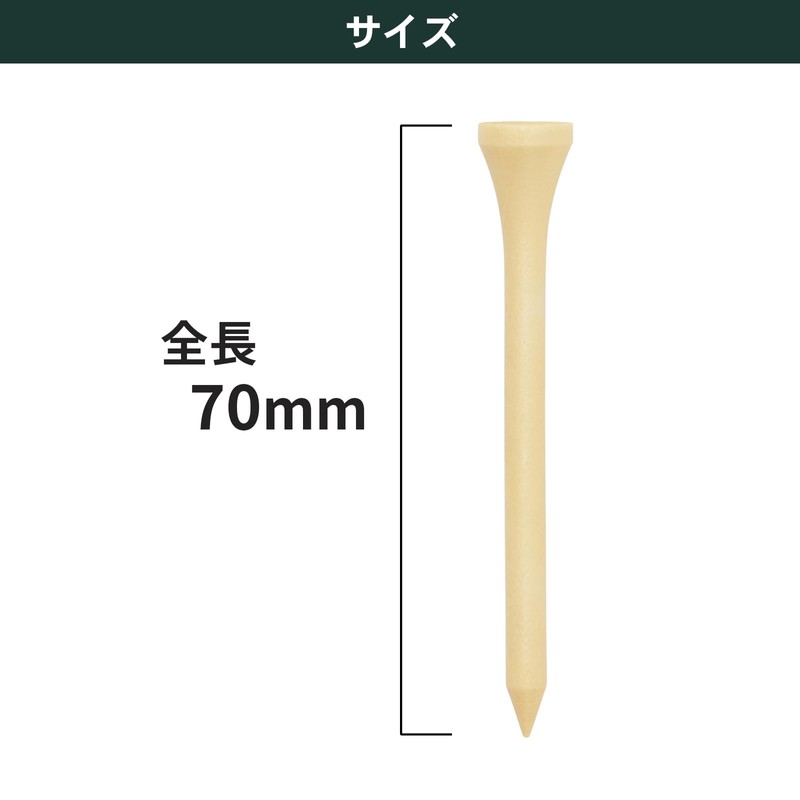 Tabata Golf Tee, Wooden Tee, Wood, Large Capacity, Golf Tee,
