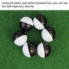 6PCS Golf Balls Synthetic Rubber Resin Putting Practice Ball for