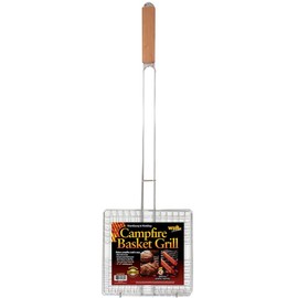 Campfire Basket Grill Grill Broiler with Long Handle, Standard version, Multicolor