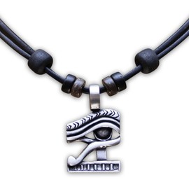 HANA LIMA Leather Necklace Necklace Egypt Eye of Ra, Leather, 0