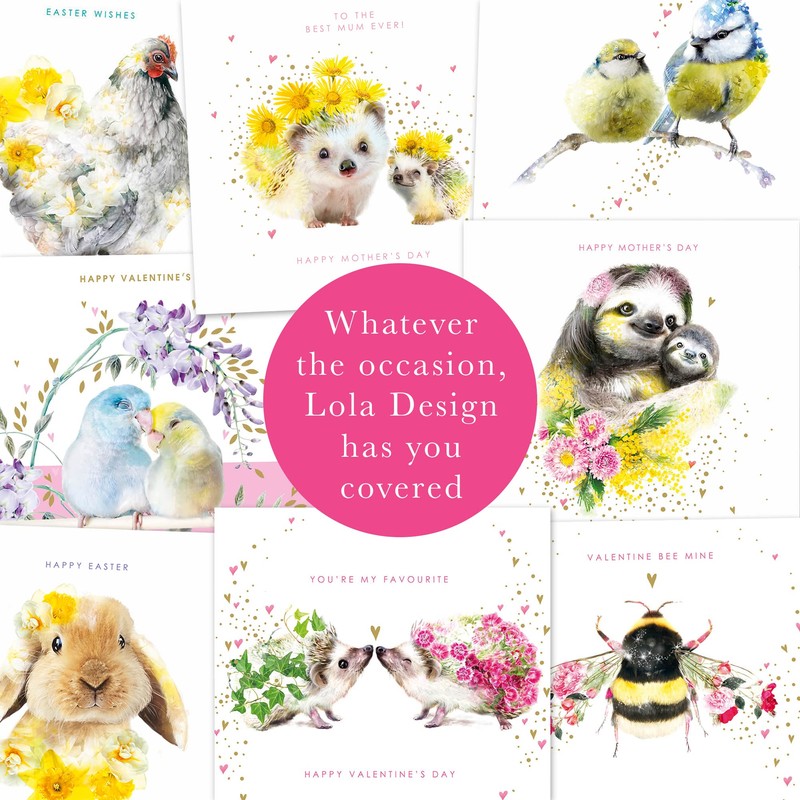 Lola Design - Happy Easter Card - Blank Cards and