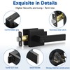 Estmoon 1 Pack Door Handle Black Interior Door Knobs, Keyless
