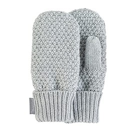 Sterntaler Unisex Strick-Fäustel für Babys und Kleinkinder, Silber, 3