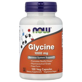 NOW Foods, Glycine, 1,000 mg, 100 Veg Capsules / NOW Foods (나우푸드), 글리신, 1,000 mg, 베지 캡슐 100정