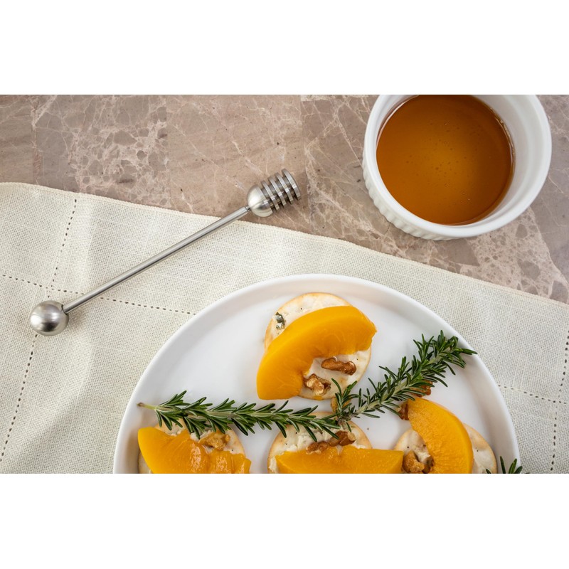 Fox Run Honey Dipper, Stainless Steel Honey Stirring Stick, 6.5"