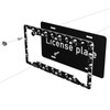 Skull License Plate Frame 2 Pack Accessories Cars Decor 12.3