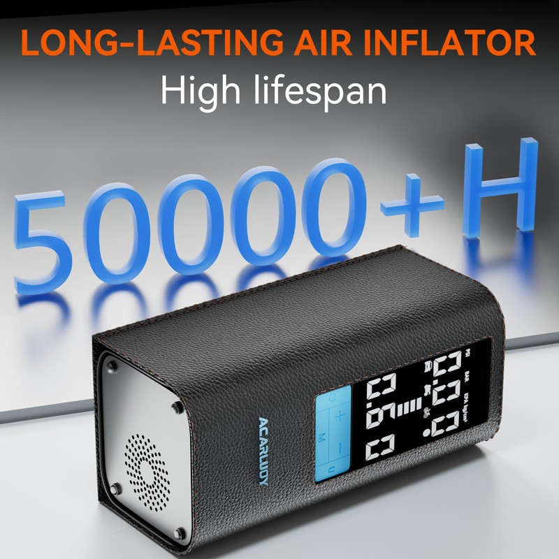 Portable Air Compressor for Car Tires - 3X Faster Inflation,