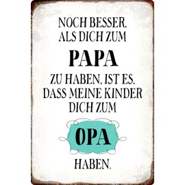 Tin Sign 20 x 30 cm Curved Even Better Than You To Have Dad Saying Sayings Decorative Gift Sign