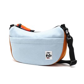 Chums Bag Mini Banana Shoulder Sweat Nylon, Sax/Orange