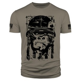 Dion Wear American Ace Men's T-Shirt (Warm Gray, X-Large)